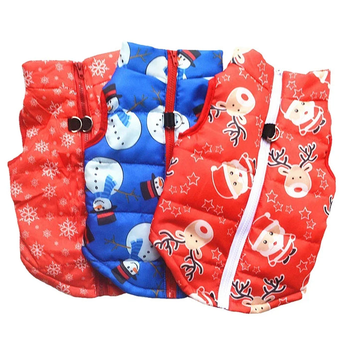 Casaco de inverno para cães pequenos – Especial de Natal, quentinho e prático