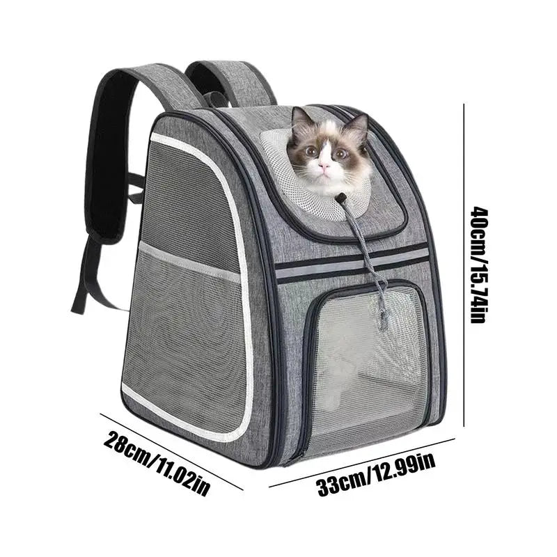 Mochila para gatos e cães pequenos: confortável, dobrável e sempre pronta para levar
