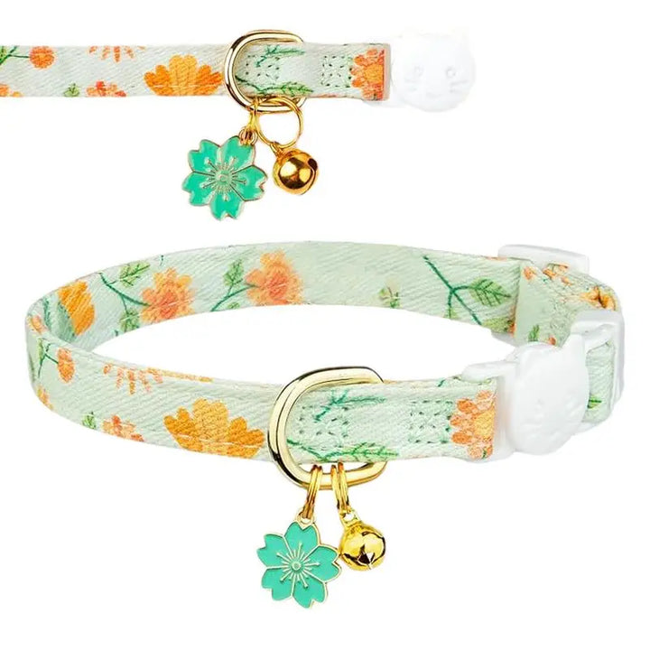 Coleira floral para gatos e cães pequenos: delicada, segura e pensada como um gesto de amor