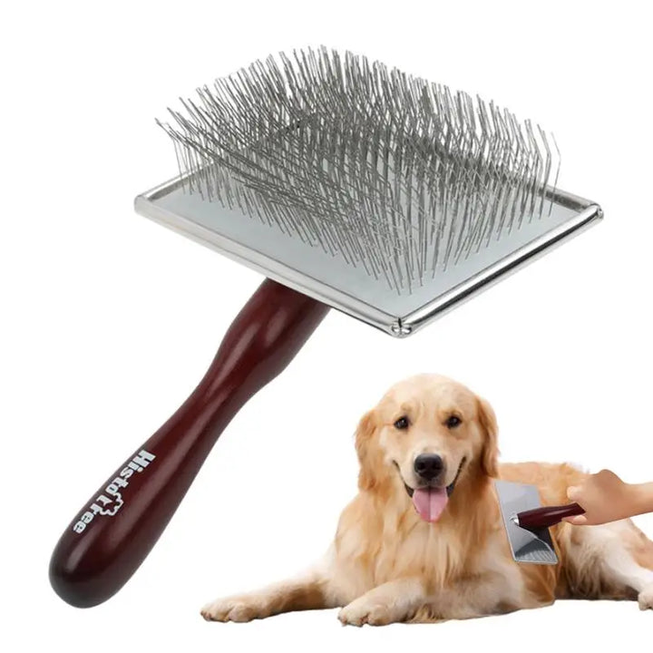Pente de madeira para cães e gatos: cuidado calmo e amigável