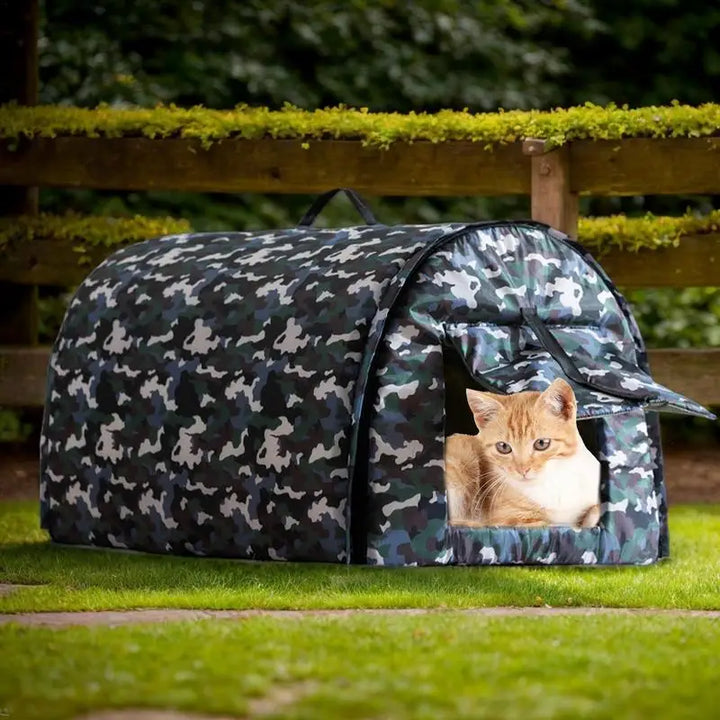 Abrigo para gatos ao ar livre – calor e proteção no inverno