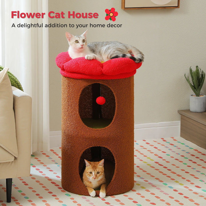 Um refúgio florido para gatos sensíveis e interiores elegantes