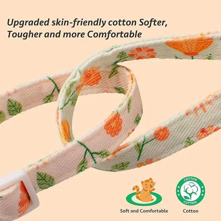 Coleira floral para gatos e cães pequenos: delicada, segura e pensada como um gesto de amor