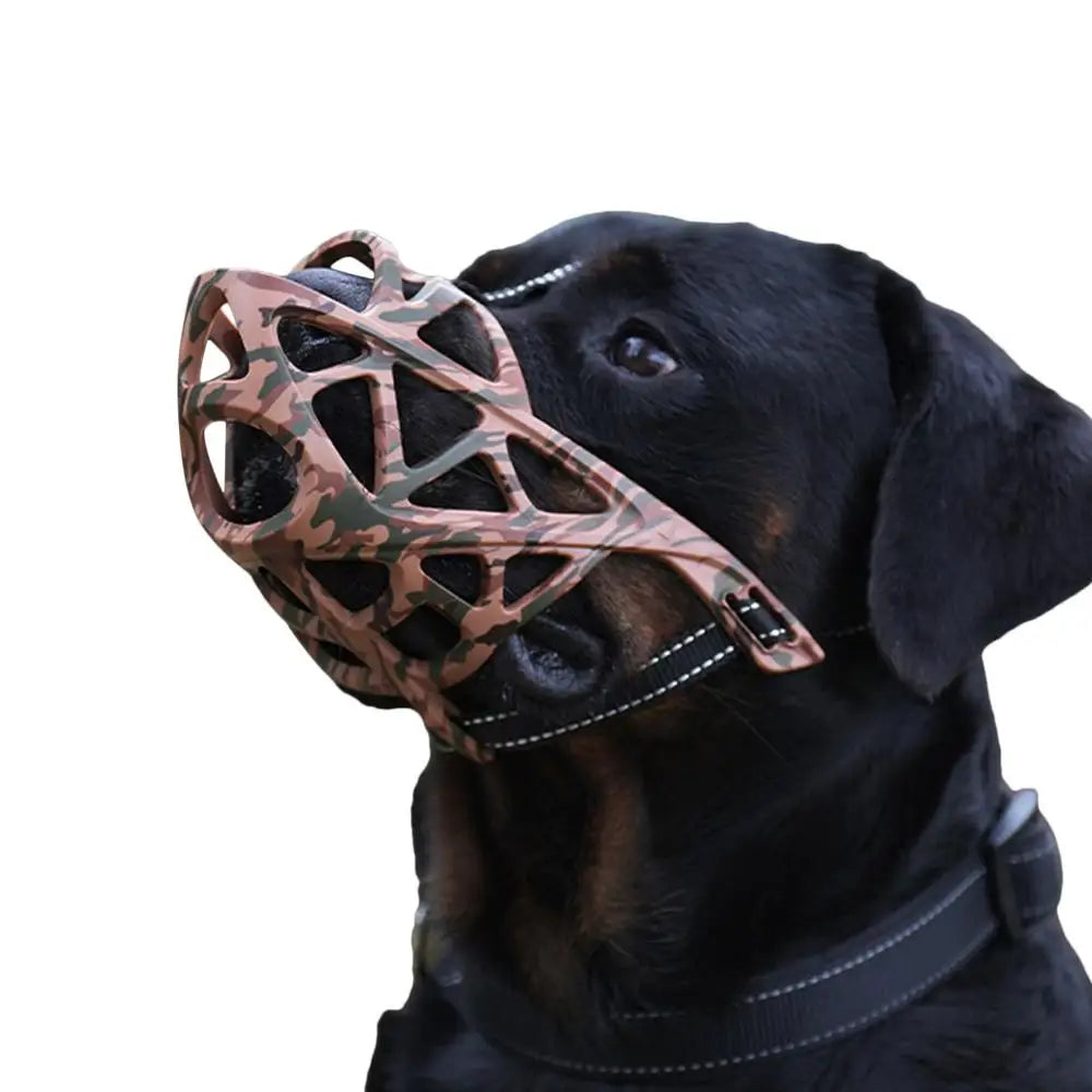 Focinheira vazada para cães grandes, conforto e controle