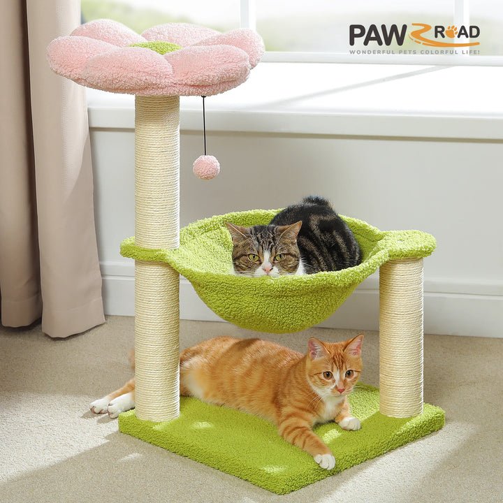 Árvore para gatos com flores: suavidade, estilo e serenidade todos os dias