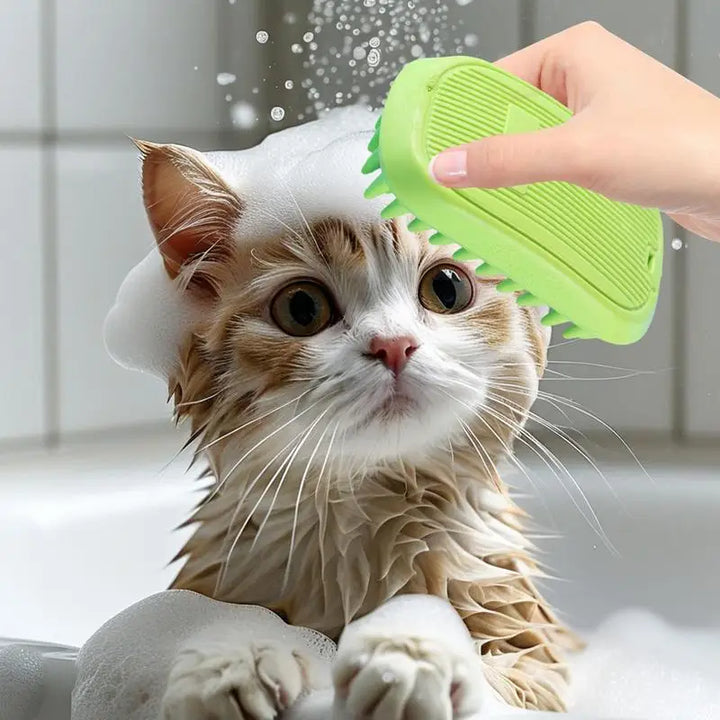 Escova de banho antiderrapante para cães: massagem relaxante e pegada segura