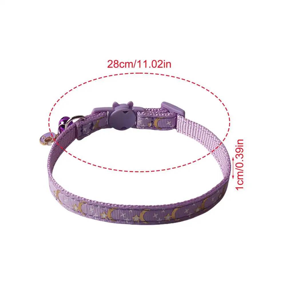 Coleira para gatos Moon &amp; Star: Laço sagrado e estilo celestial