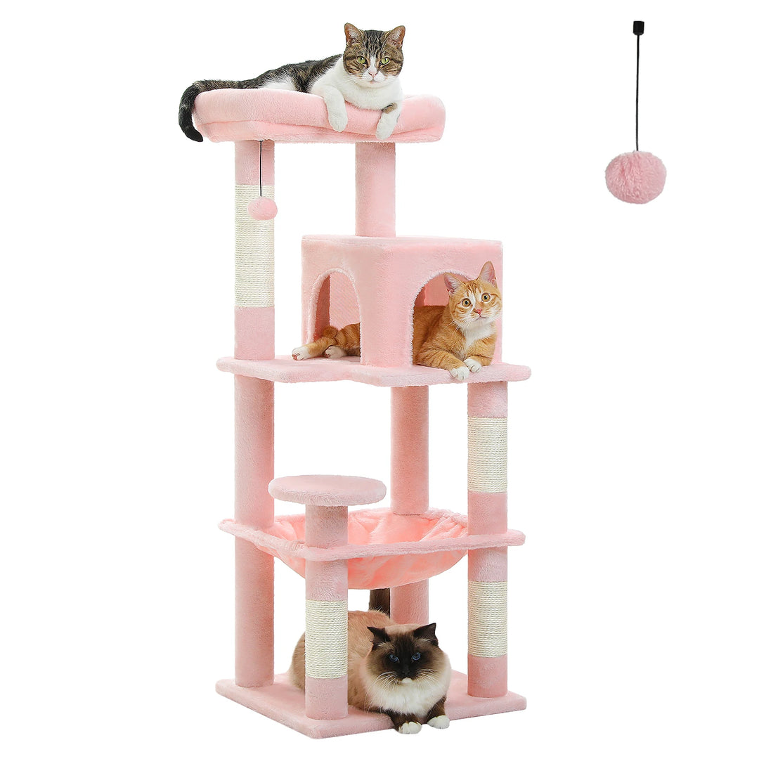 Torre Cocoon para Gatos Sensíveis – Rede Calmante e Condomínio