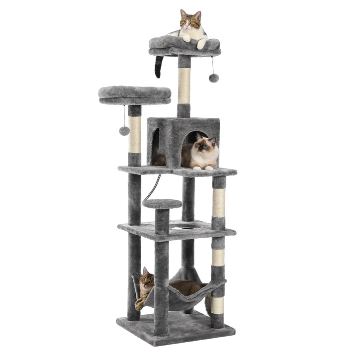 Torre para gatos XXL 175 cm – 7 níveis, redes XL e maior estabilidade