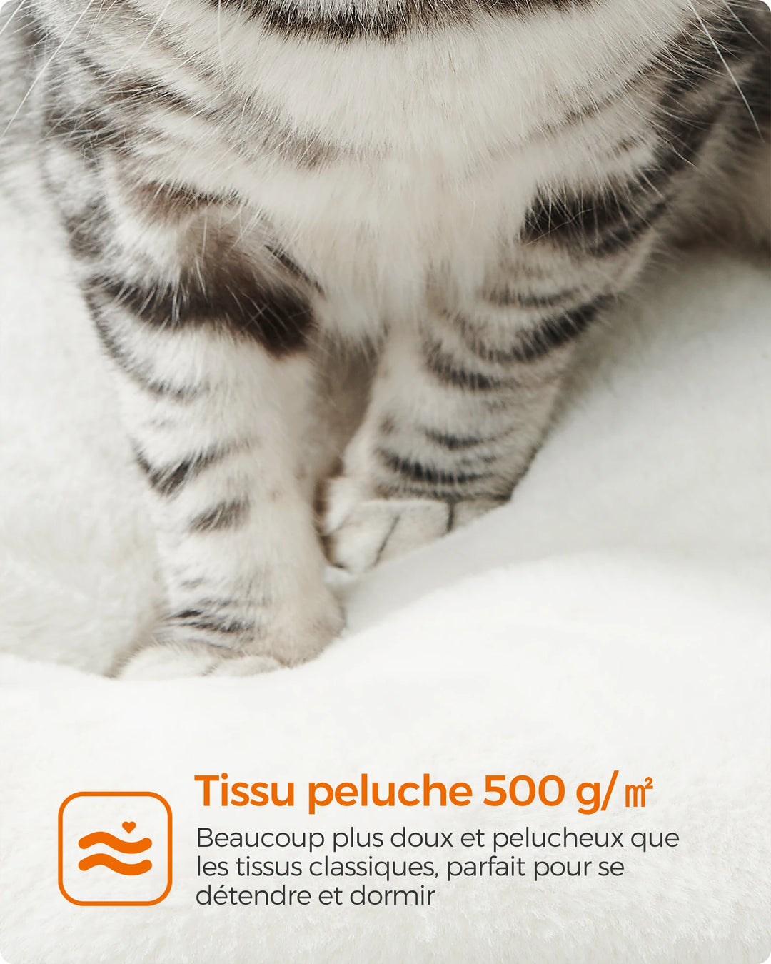 Árvore para gatos de 138 cm – Um refúgio suave para gatos sensíveis
