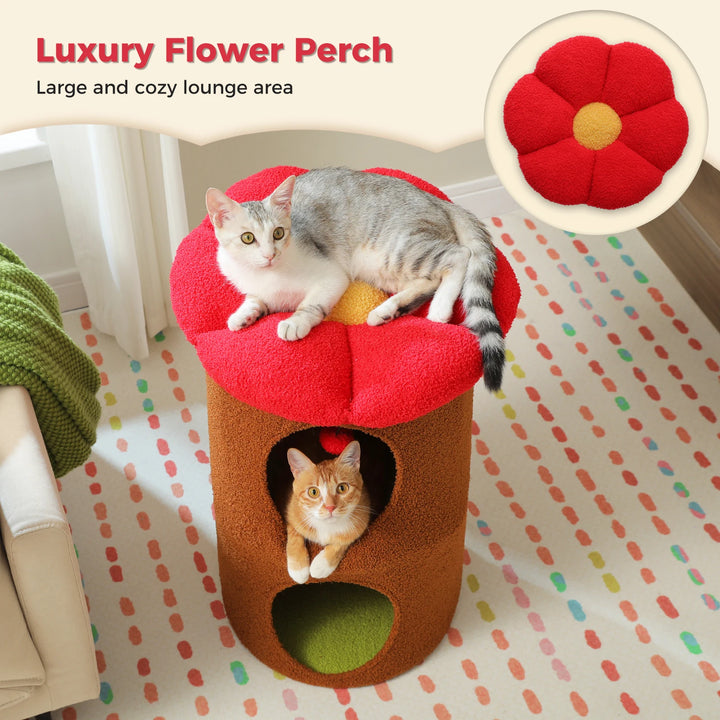 Um refúgio florido para gatos sensíveis e interiores elegantes