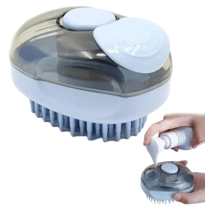 Escova de banho para cães e gatos: pelos macios, massagem relaxante