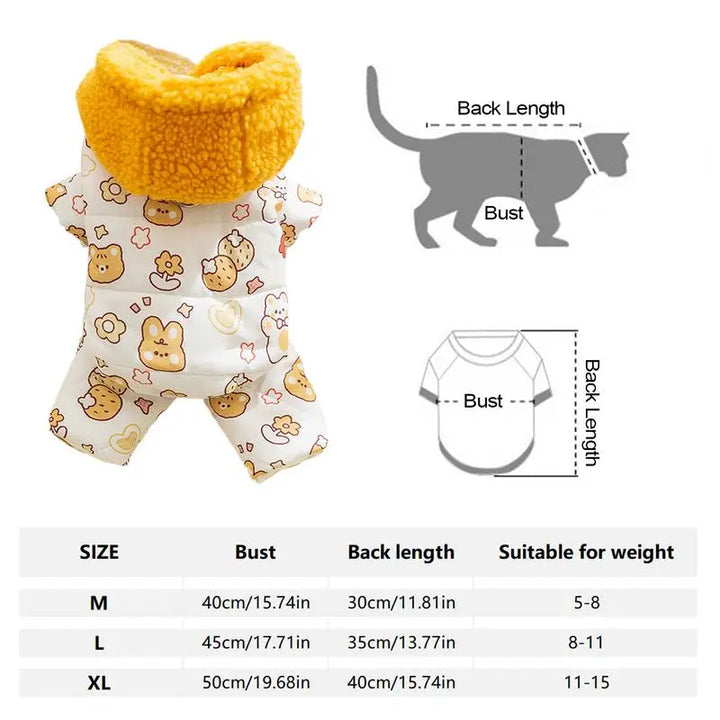 Jaqueta de inverno para cães ou gatos – conforto, estilo e proteção