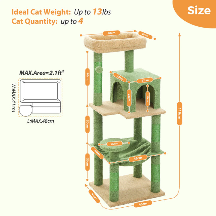 Torre Cocoon para Gatos Sensíveis – Rede Calmante e Condomínio