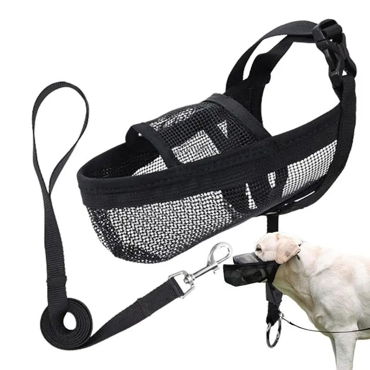 Focinheira de malha 2XL para cães: controle suave, conforto total