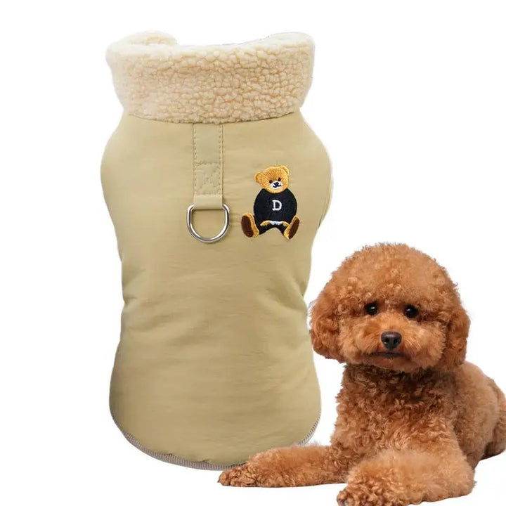Pelagem macia e quente para cães pequenos e elegantes