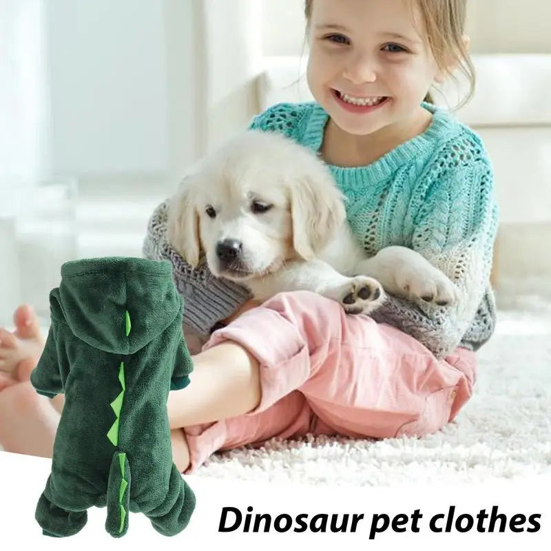 Moletom de dinossauro para cães ou gatos: calor, fofura, lembranças