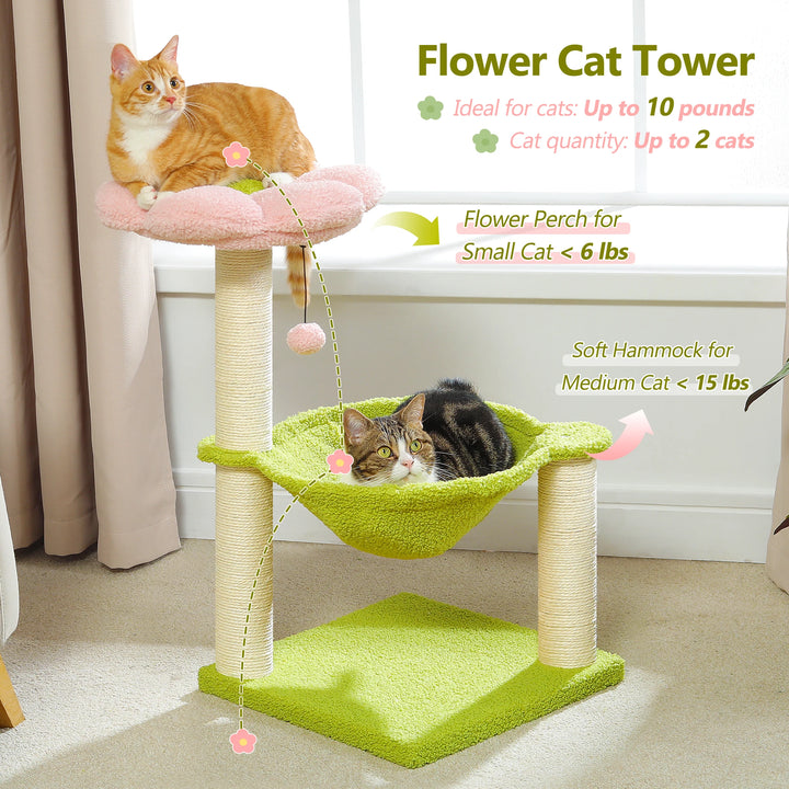 Árvore para gatos com flores: suavidade, estilo e serenidade todos os dias
