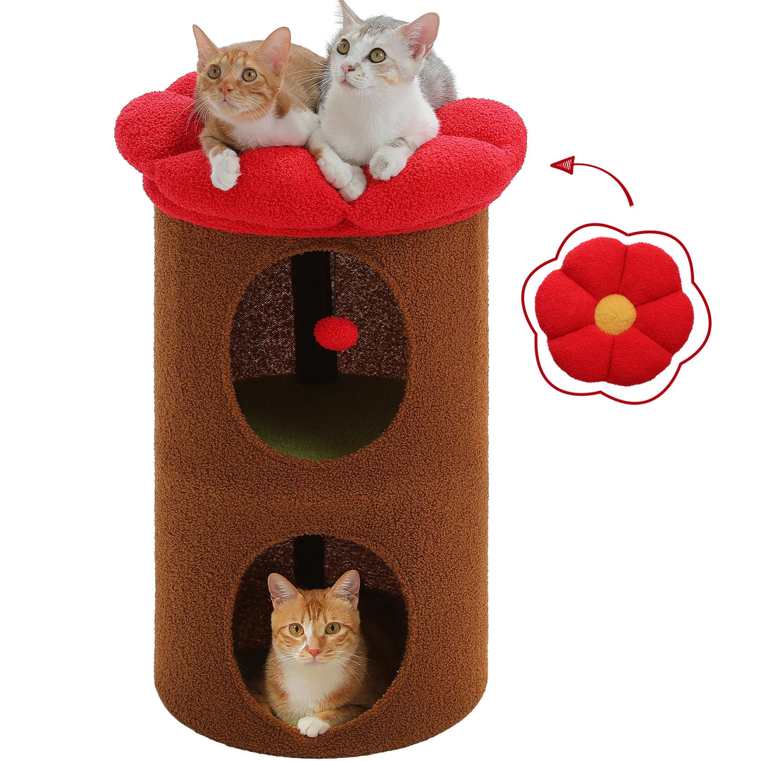 Um refúgio florido para gatos sensíveis e interiores elegantes