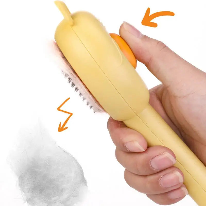 Pente anti-queda para gatos 2 em 1: cuidado suave, efeito de massagem imediato