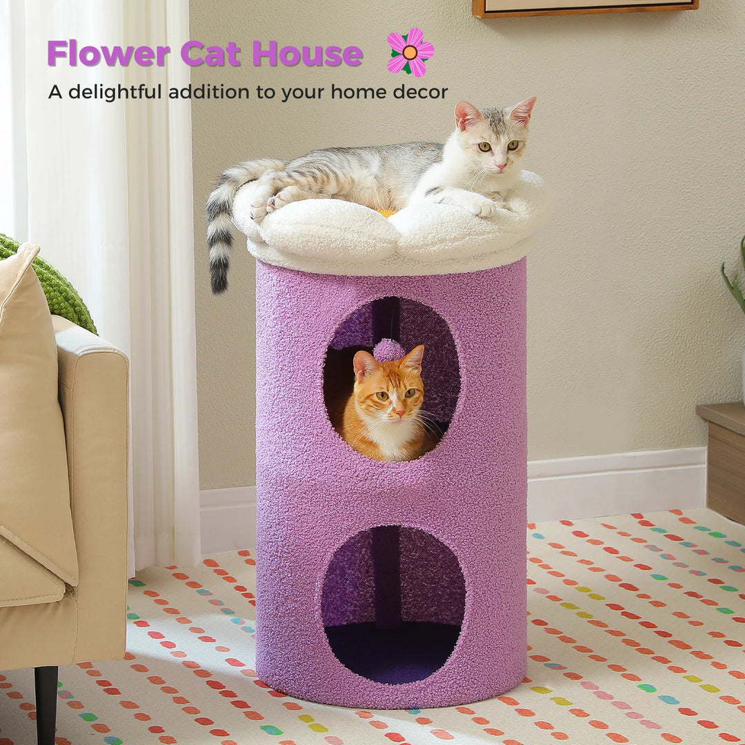 Um refúgio florido para gatos sensíveis e interiores elegantes