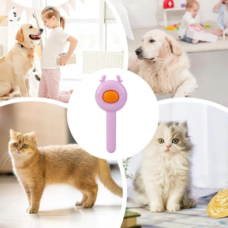 Pente anti-queda para gatos 2 em 1: cuidado suave, efeito de massagem imediato