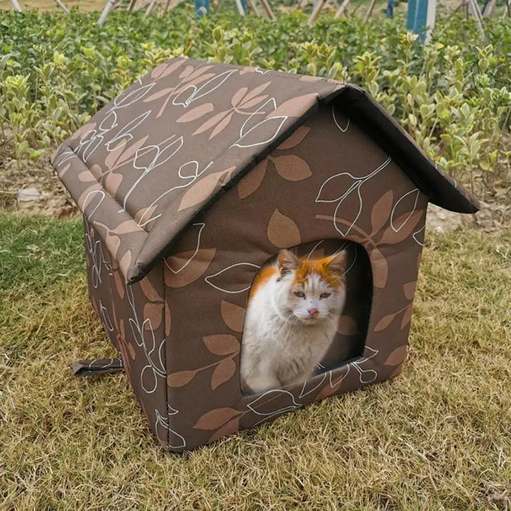 Abrigo para gatos à prova d'água para resistir ao frio sem desbotar