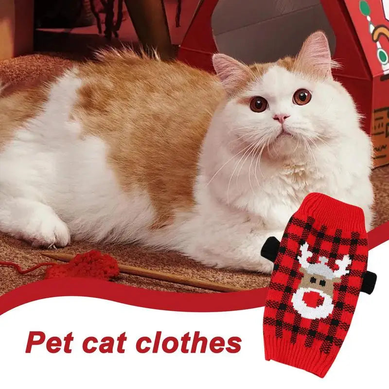 Suéter de Natal macio, quente e carinhoso para cães ou gatos
