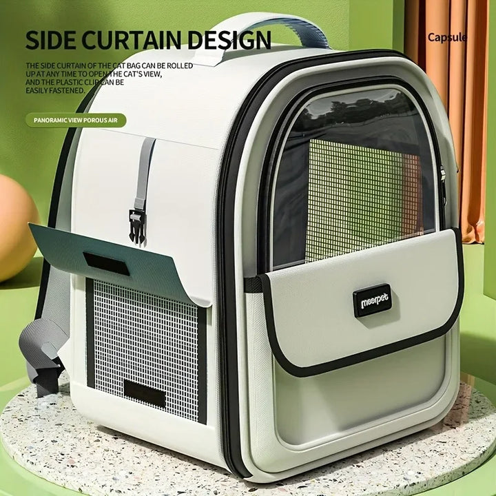 Mochila para gatos grandes e cães pequenos: um casulo de designer para viajar com total tranquilidade