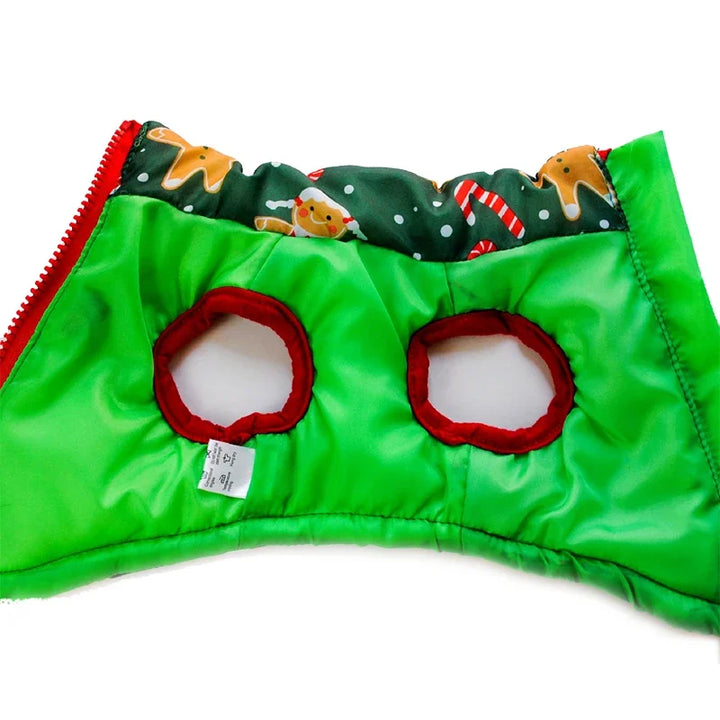 Casaco de inverno para cães pequenos – Especial de Natal, quentinho e prático