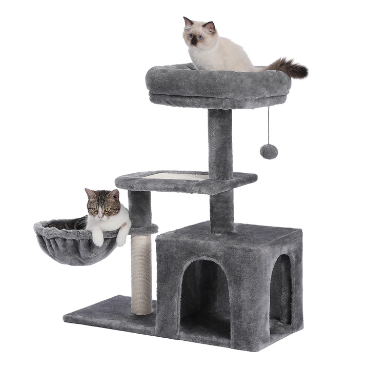 Torre para gatos 80 cm – O abrigo para gatinhos fofinhos e brincalhões