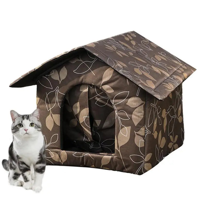 Abrigo para gatos à prova d'água para resistir ao frio sem desbotar