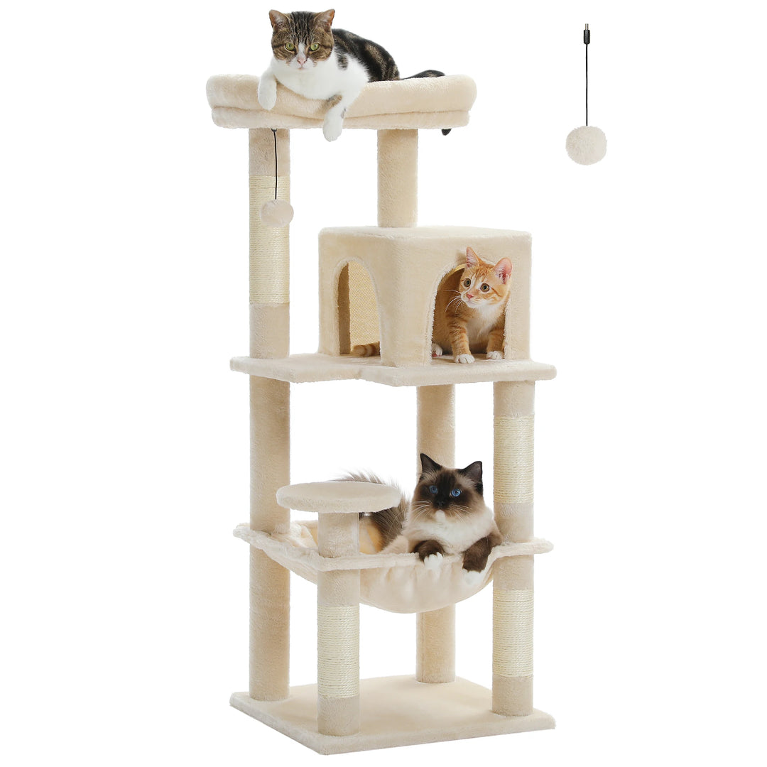 Torre Cocoon para Gatos Sensíveis – Rede Calmante e Condomínio