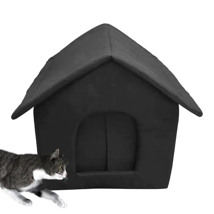 Abrigo externo para gatos vadios – discreto, acolhedor e reconfortante