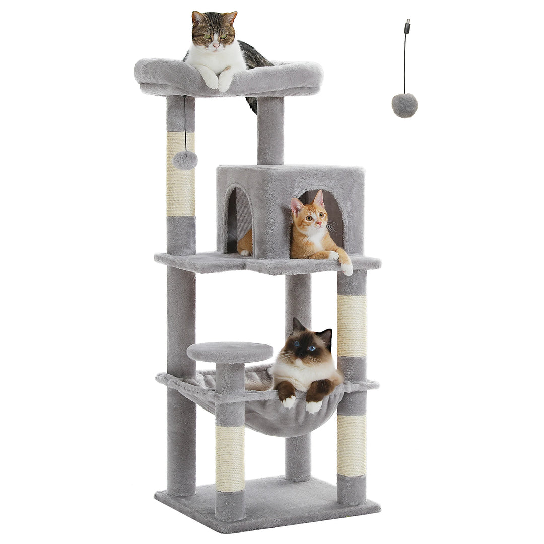Torre Cocoon para Gatos Sensíveis – Rede Calmante e Condomínio