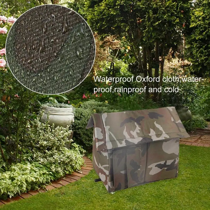 Abrigo externo camuflado para gatos vadios - Quente, à prova d'água e protetor