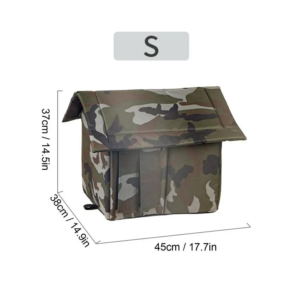 Abrigo externo camuflado para gatos vadios - Quente, à prova d'água e protetor