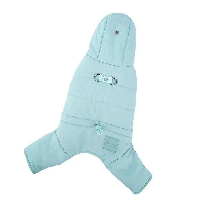 Casaco impermeável com capuz para cães, elegante e protegido