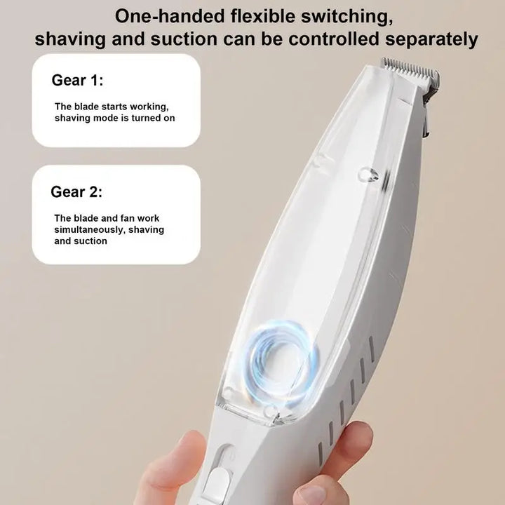 Máquina de tosa a vácuo para cães – corte limpo, sem pelos no chão