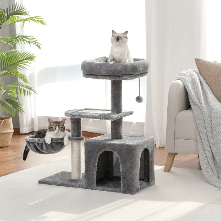 Torre para gatos 80 cm – O abrigo para gatinhos fofinhos e brincalhões