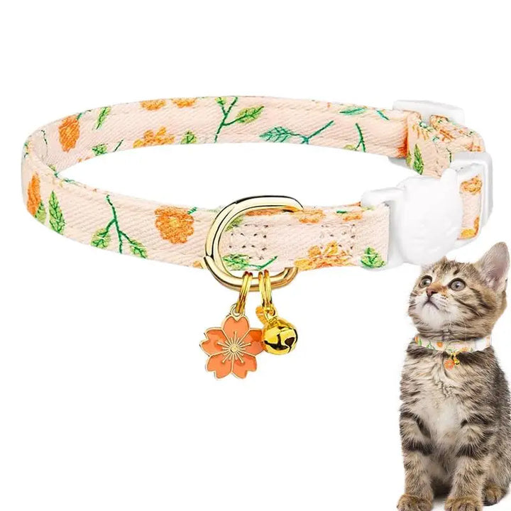 Coleira floral para gatos e cães pequenos: delicada, segura e pensada como um gesto de amor