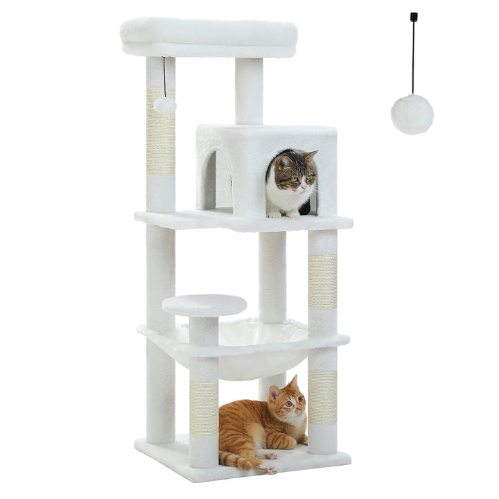 Torre Cocoon para Gatos Sensíveis – Rede Calmante e Condomínio
