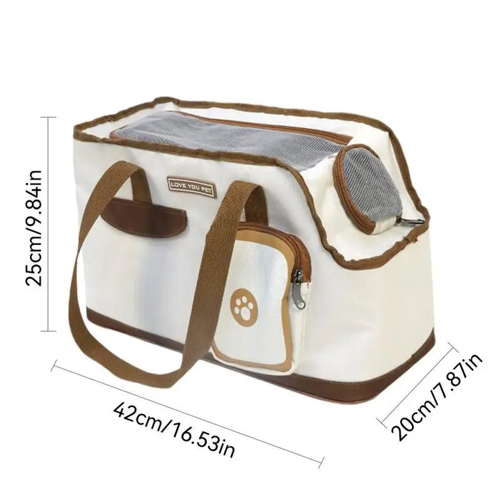 Caixa de transporte para cães e gatos do tamanho de uma cabine para passeios elegantes e delicados