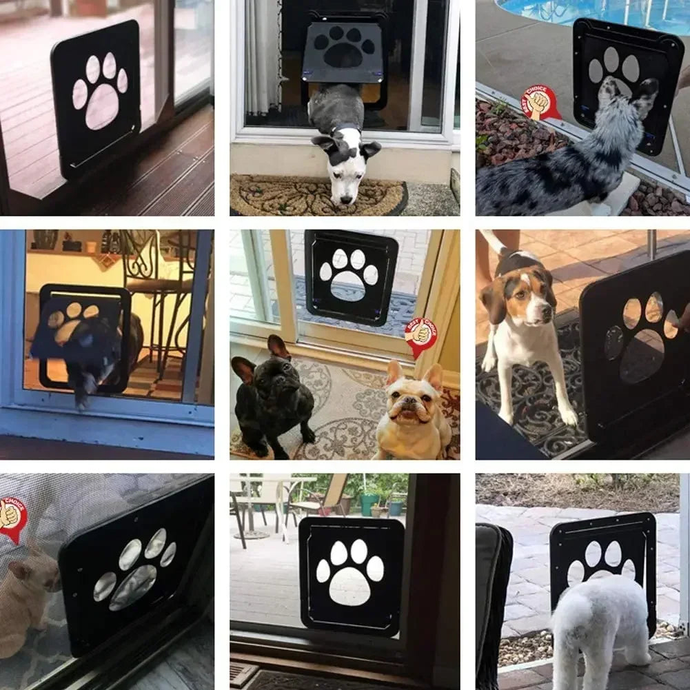 Porta de tela para cães e gatos, acesso livre e sem ruído