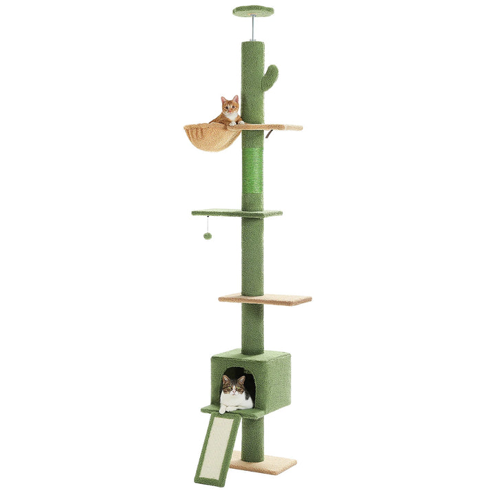 Árvore para gatos de design vertical e místico – O reino sombrio dos trepadeiras