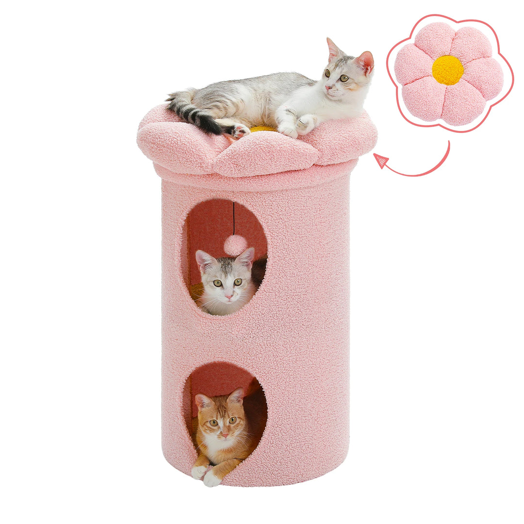 Um refúgio florido para gatos sensíveis e interiores elegantes