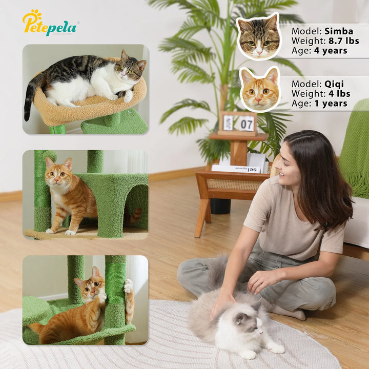 Torre Cocoon para Gatos Sensíveis – Rede Calmante e Condomínio