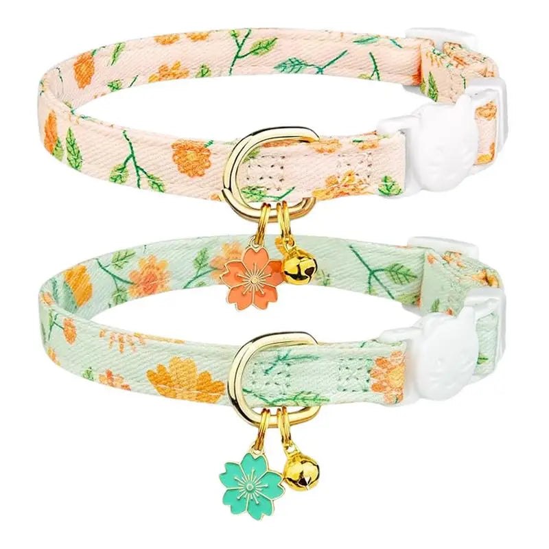 Coleira floral para gatos e cães pequenos: delicada, segura e pensada como um gesto de amor