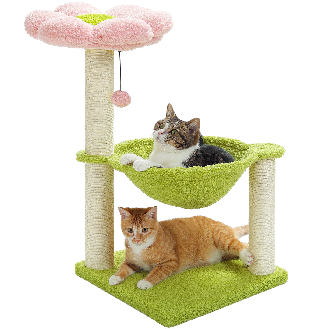 Árvore para gatos com flores: suavidade, estilo e serenidade todos os dias