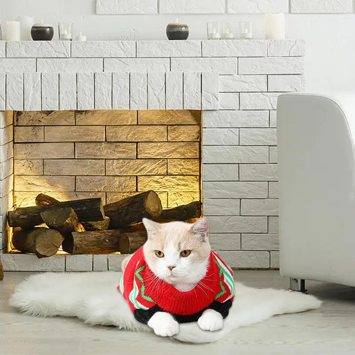 Suéter de Natal macio, quente e carinhoso para cães ou gatos